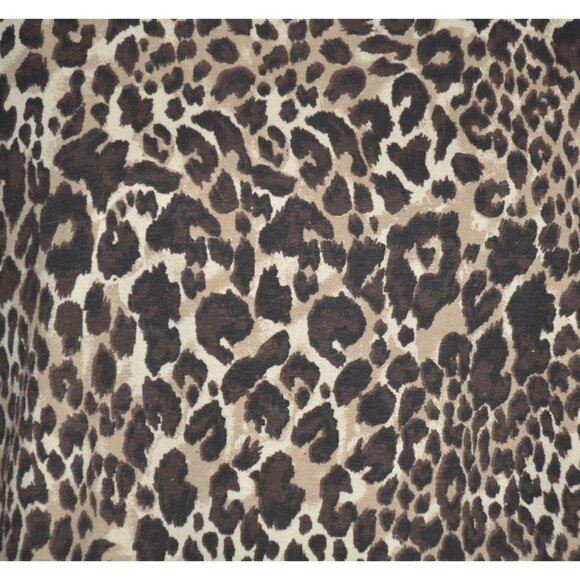 Catherines Suprema Collection 3/4 Sleeve Cheetah Animal Print Top Plus Size 3X - Picture 3 of 11